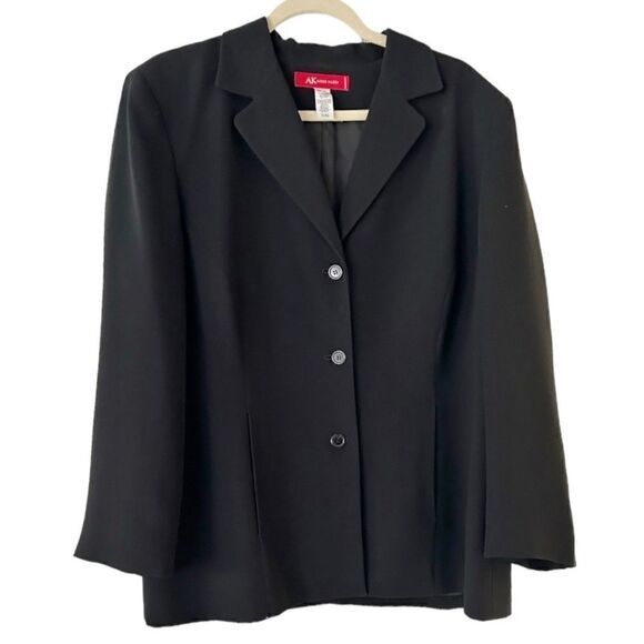 Anne Klein Elements Black Blazer Size 16W - Picture 1 of 7